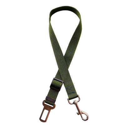Adjustable Dog & Cat Car Seat Belt – Vehicle Safety Harness Lead Clip