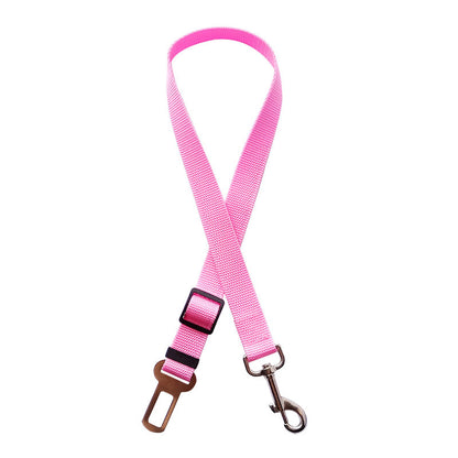 Adjustable Dog & Cat Car Seat Belt – Vehicle Safety Harness Lead Clip