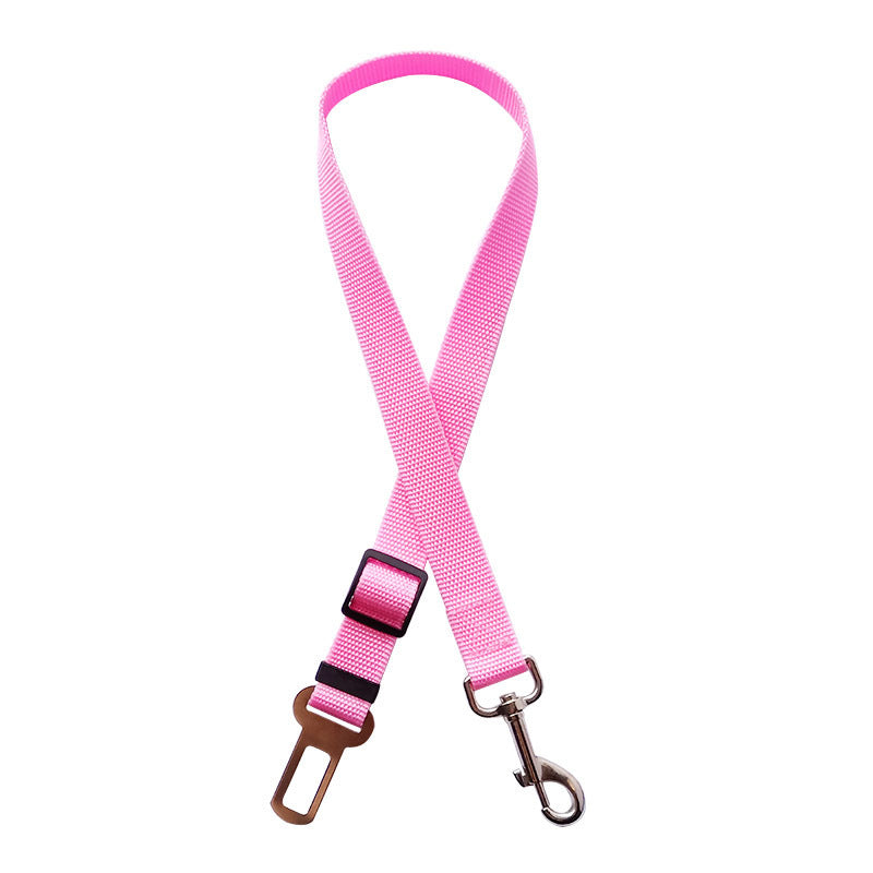 Adjustable Dog & Cat Car Seat Belt – Vehicle Safety Harness Lead Clip