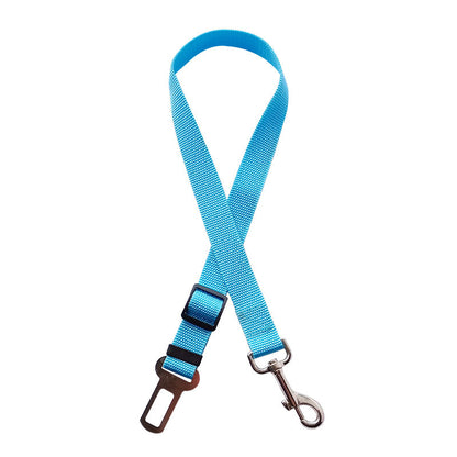 Adjustable Dog & Cat Car Seat Belt – Vehicle Safety Harness Lead Clip