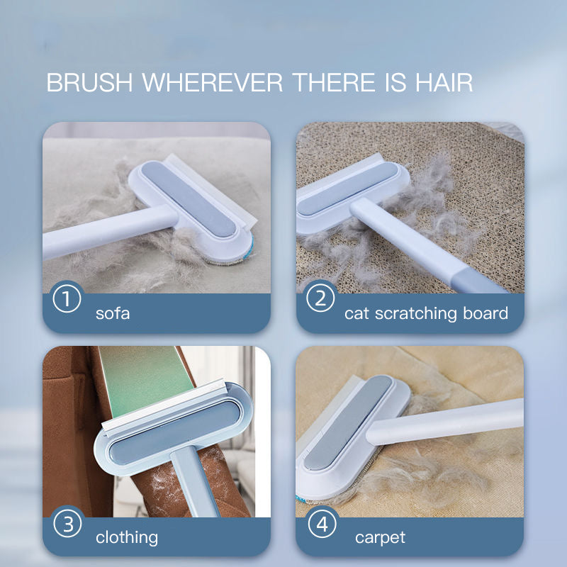 4-in-1 Pet Hair Removal Brush – Dog & Cat Fur Cleaner for Home & Car