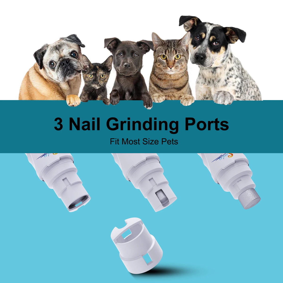 Quiet dog nail grinder for calm, stress-free nail trims at home