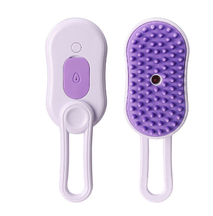 3-in-1 Steam Pet Grooming Brush – Electric Cat & Dog Hair Removal Comb